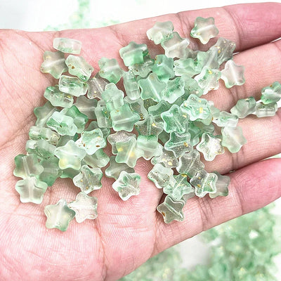 8mm Star Matte Glass Beads for Jewelry Making - Smarsty