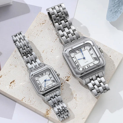 Luxury Stainless Steel Women's Quartz Watch with Calendar - Smarsty