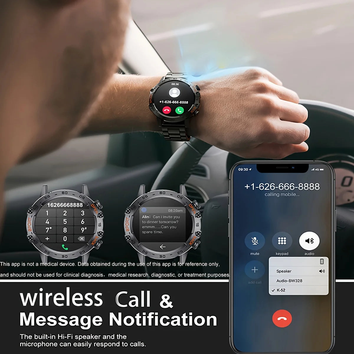 Bluetooth Call Smart Watch for Men with Fitness Tracker - Smarsty