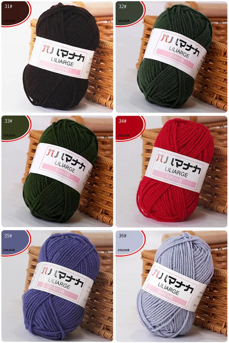Soft Cotton Knitting Yarn for DIY Baby Sweaters - Smarsty