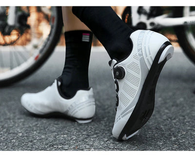 LiXingMing Cycling Shoes Road Bike Men Racing Contest Self-Locking Speed Bicycle Sneakers Women Spd Cleats Cycling Footwear by Smarsty