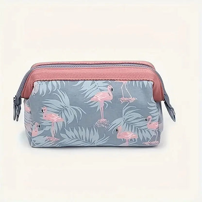 Flamingo Travel Makeup Bag With Large Capacity Organizer - Smarsty