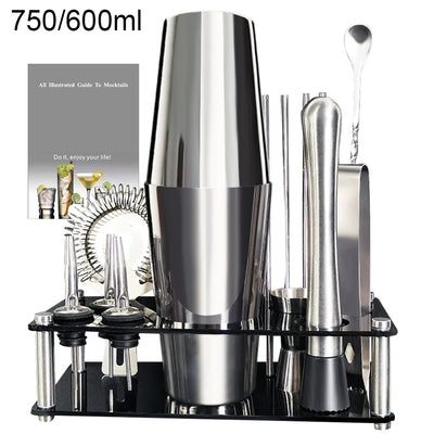 Boston Cocktail Shaker Set with 13 to 22 Bar Tools - Smarsty