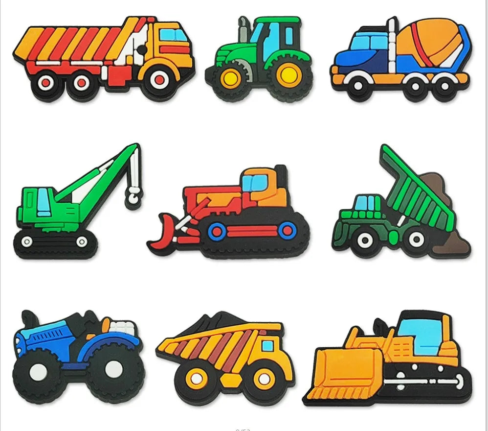 9-20pcs/set Disney Cars Truck Series for Park Shoe Charms Accessories for Classic Clog Shoe Decoration Kids Gifts