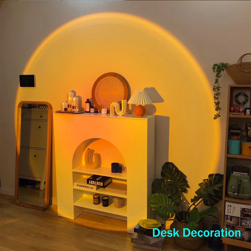 USB Sunset Light Projector for Stunning Bedroom Decor - Smarsty