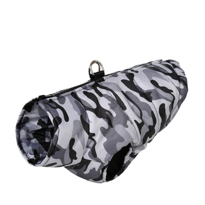 Waterproof Winter Dog Coat with Camouflage Print - Smarsty