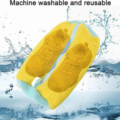 1/2/4PCS Shoe Washing Machine Bag with Liquid Shoe Brush Set Durable Laundry Shoe Bag and Soft Bristle Clean Brush for All Shoes - Smarsty