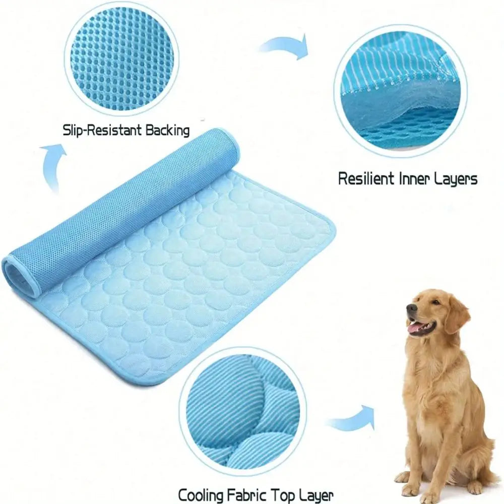 Cooling Summer Dog Mat Breathable Pet Bed Washable - Smarsty