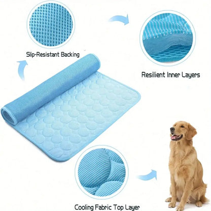Cooling Summer Dog Mat Breathable Pet Bed Washable - Smarsty
