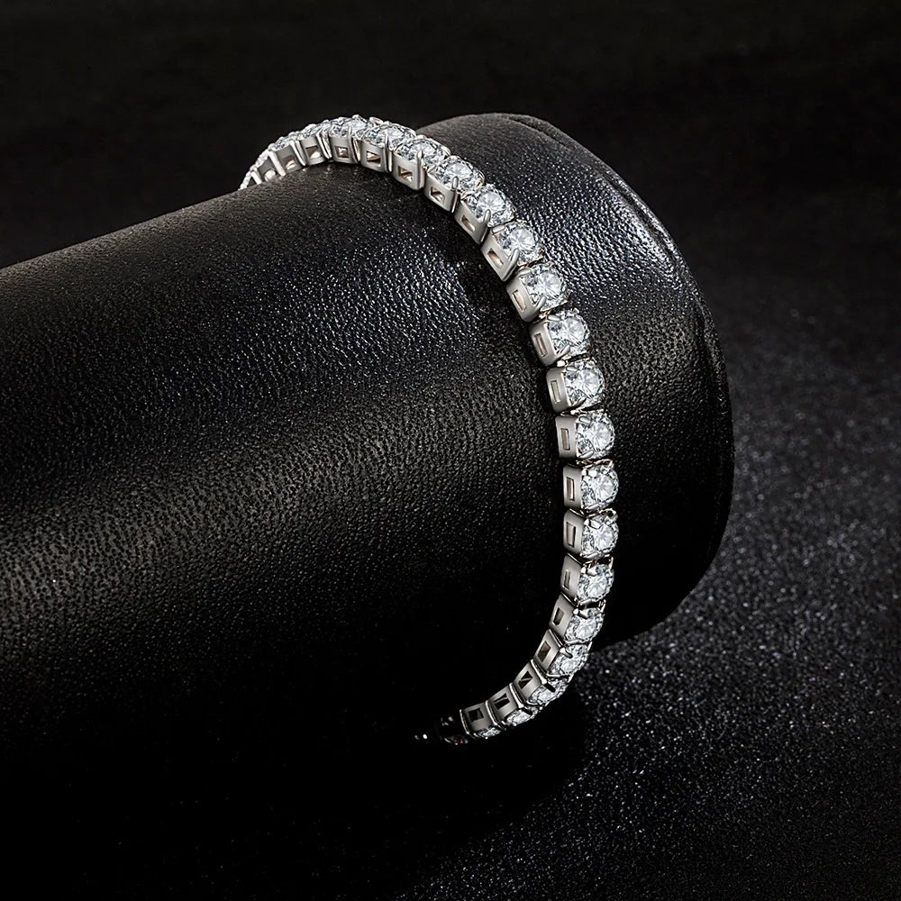 S925 Sterling Silver Tennis Ball Bracelet for Women - Smarsty