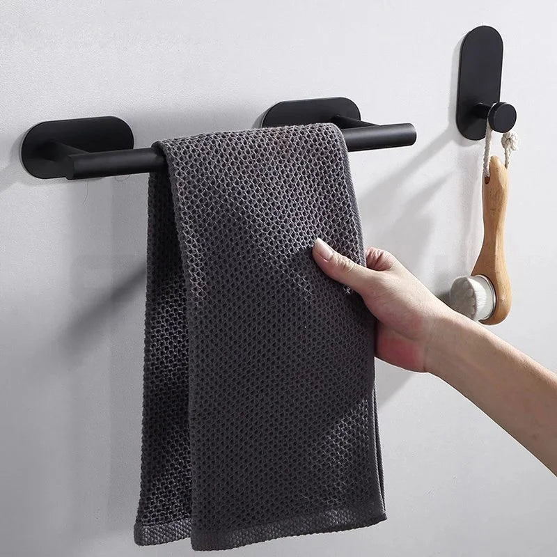 No Drilling Stainless Steel Towel Bar for Bathroom - Smarsty