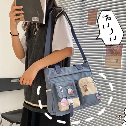 Waterproof Nylon Shoulder Bag For Women Crossbody Tote - Smarsty