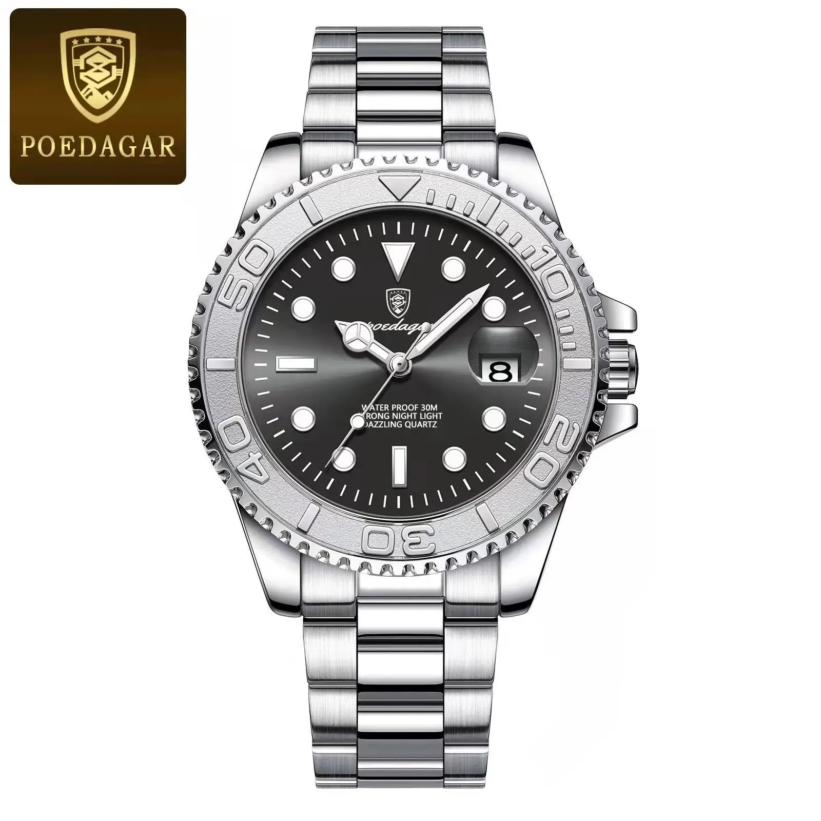 Luxury Waterproof Men's Quartz Watch with Luminous Features - Smarsty