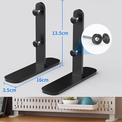 No Punching Pegboard Wall Organizer Panel Shelves For Gamer Room,bathroom,kitchen Storage Rack Organizer Pegboard Accessories