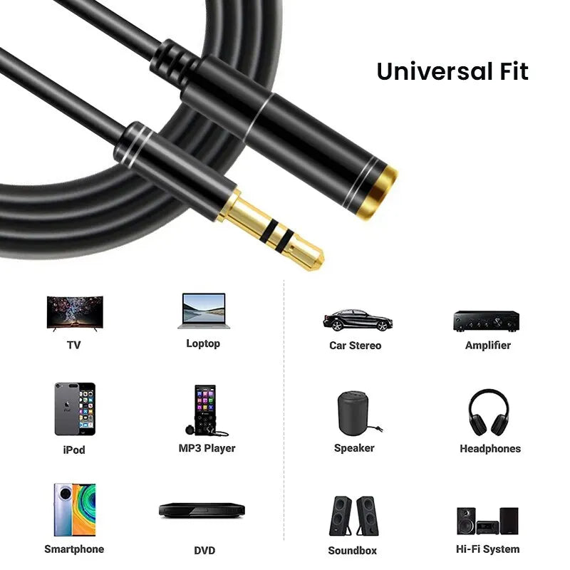 NIERBO 3.5mm Audio Extension Cable for Enhanced Sound - Smarsty