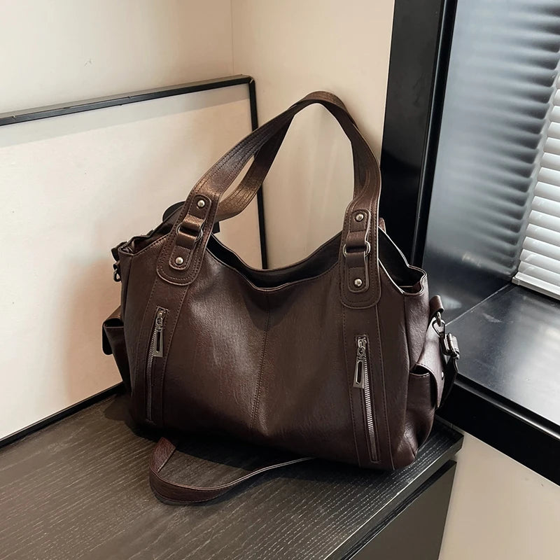 PU Leather Shoulder Bag With Soft Interior For Women - Smarsty
