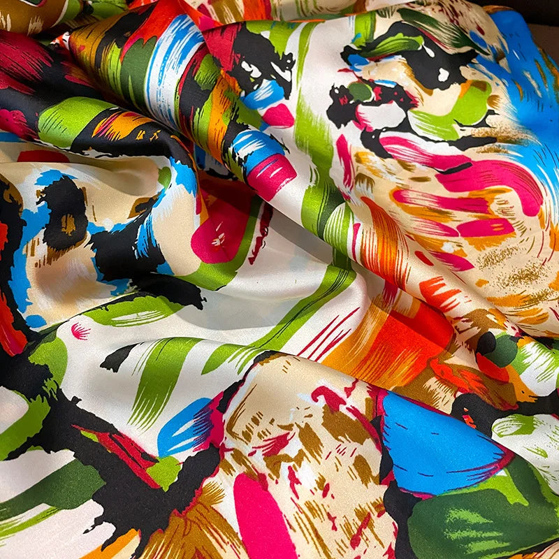 Large Silk Scarf for Women Soft Stylish Summer Wrap - Smarsty