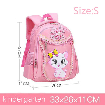 Cute Cat Printed Kids Backpack Waterproof School Bag - Smarsty