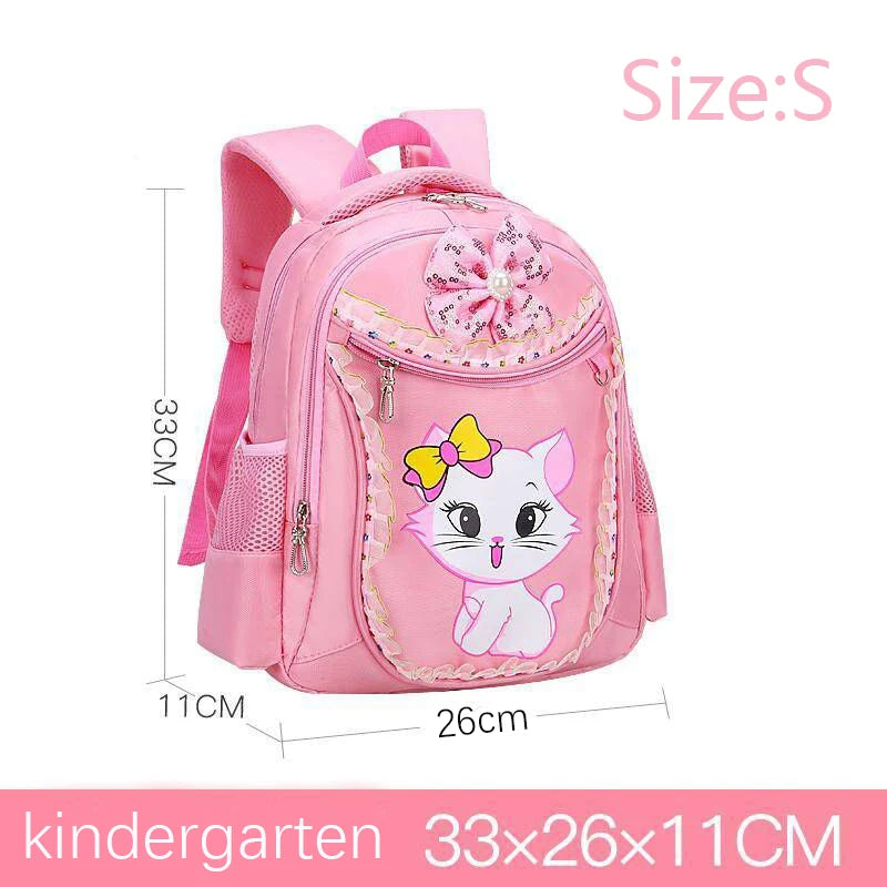 Cute Cat Printed Kids Backpack Waterproof School Bag - Smarsty