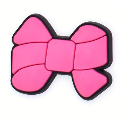 35Pcs Pink Series Shoe Charms For Clogs Shoe DIY Decoration Premium Quality Popular Charms Accessories Bubble Slides Sandals