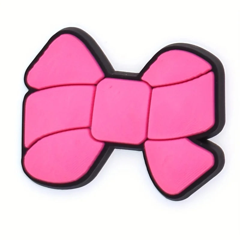 35Pcs Pink Series Shoe Charms For Clogs Shoe DIY Decoration Premium Quality Popular Charms Accessories Bubble Slides Sandals