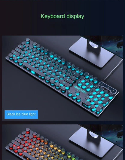 Gamer Wired Keyboard Mechanical Feel E-Sports 104 Keys Usb Wired Gaming Mouse Wired Keyboard Pc Accessories for Laptop Gamers