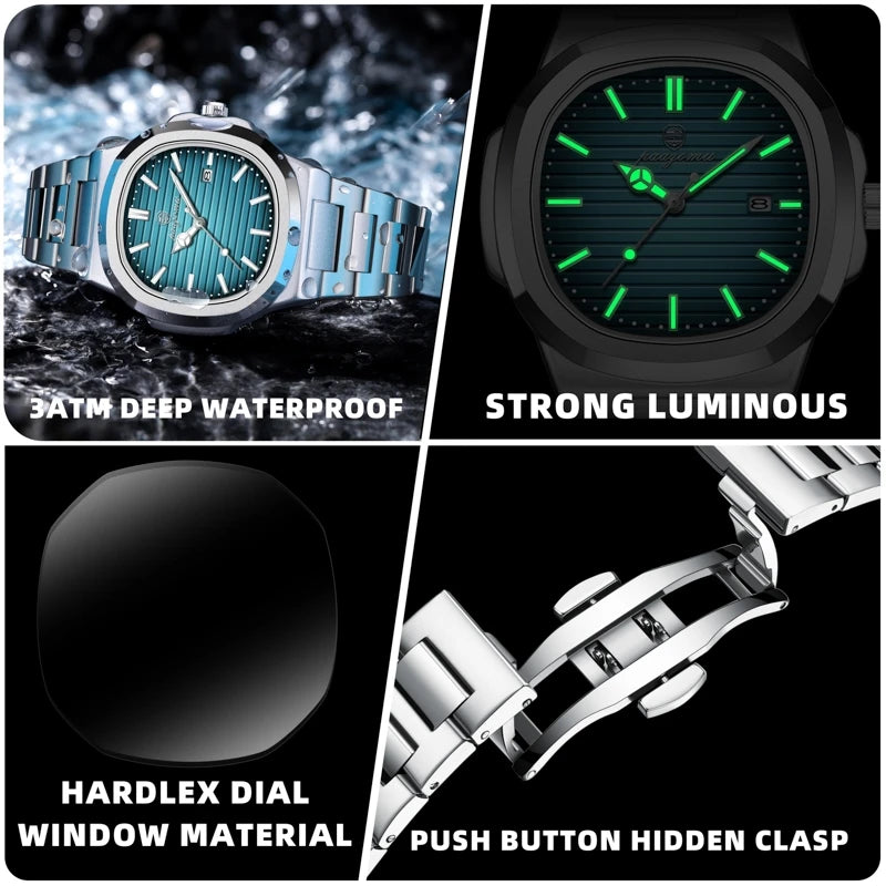 Luxury Waterproof Diver Watch for Men 30ATM - Smarsty