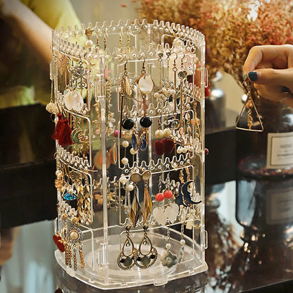 Rotating Jewelry Display Rack for Earrings and Necklaces - Smarsty