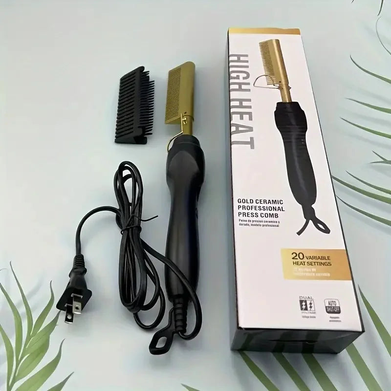 Multi Functional Electric Hair Comb Straightener for Easy Styling - Smarsty