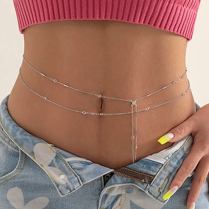 PuRui Sexy Crystal Glass Belly Chain for Women - Smarsty