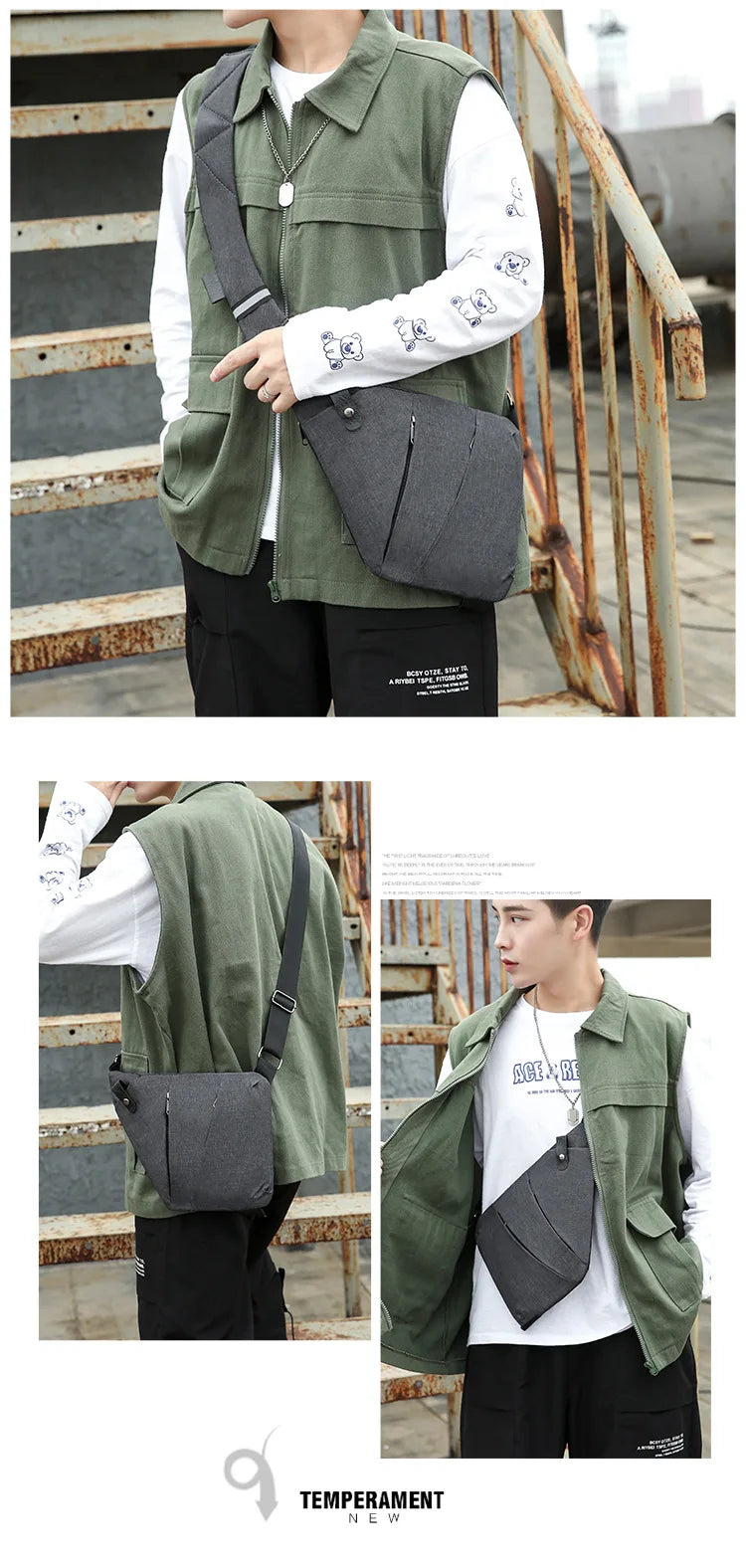 Anti Theft Travel Crossbody Bag With Hidden Wallet Secure - Smarsty