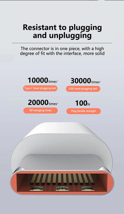 NNBILI 10A USB C Quick Charging Cable 120W Fast Charge - Smarsty