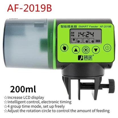 Automatic Fish Tank Feeder with Intelligent Timing Feature - Smarsty