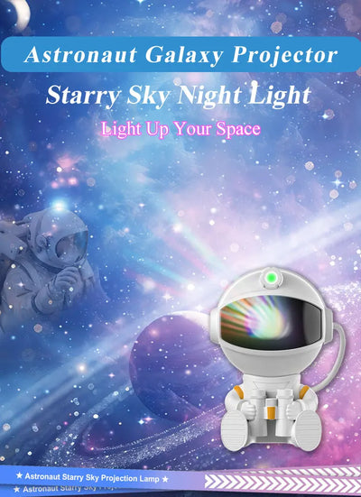 Astronaut Projector Galaxy Starry Night Lights for Bedroom LED Nebula Lamp Decoration Child Adult Holiday Gift - Smarsty