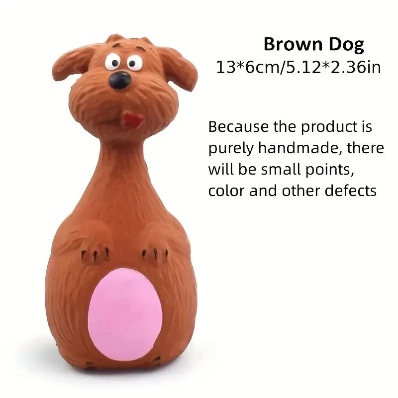 Interactive Squeaky Rubber Toys for Small Dogs - Smarsty