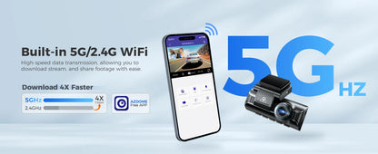 4K Dash Cam With GPS And Superior Night Vision Parking - Smarsty