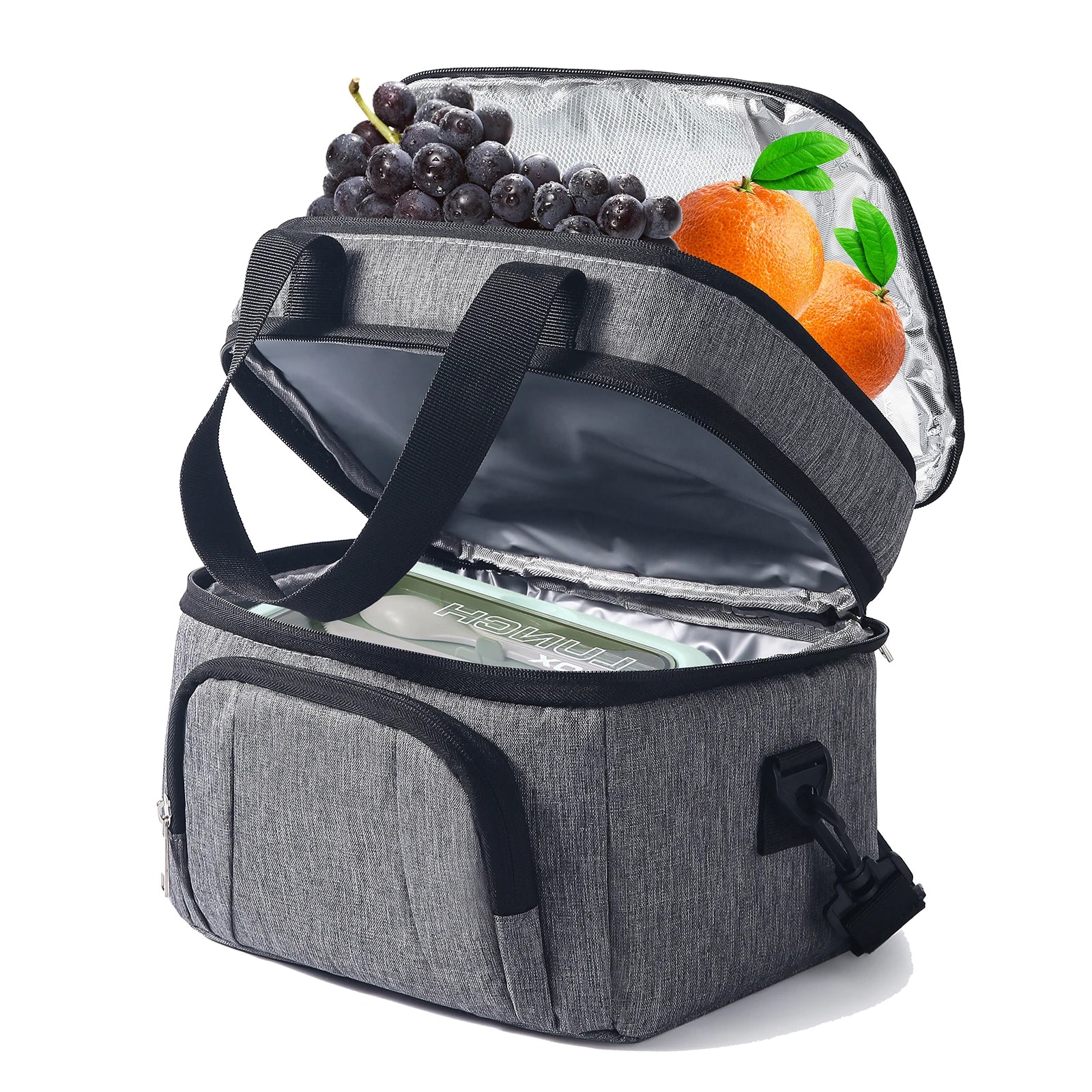Insulated Lunch Bag With Adjustable Strap And Waterproof - Smarsty