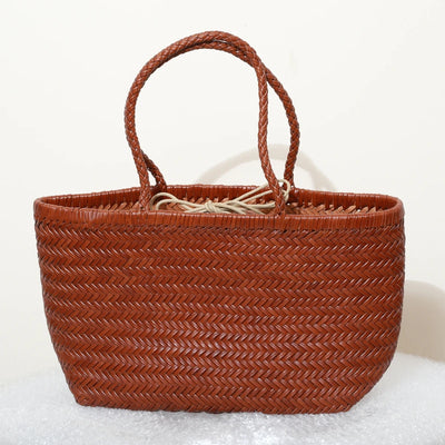 Genuine Leather Tote Bag For Women With Crossbody Strap - Smarsty