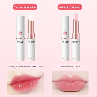 Heyxi Peach Lip Balm Long Lasting Moisturizing Formula - Smarsty