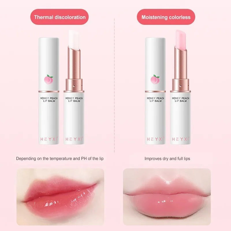 Heyxi Peach Lip Balm Long Lasting Moisturizing Formula - Smarsty
