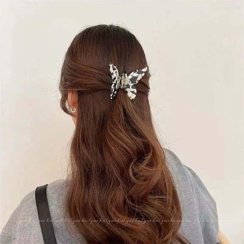 Three Dimensional Butterfly Acetate Hair Clip Lightweight - Smarsty