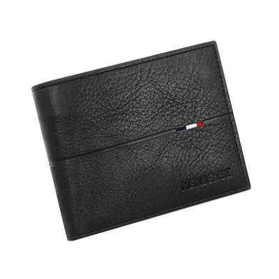 Slim Men Wallets New Short Zipper Card Holder Photo Holder Male Purse Simple Coin Pocket High Quality PU Leather Men's Wallet - Smarsty
