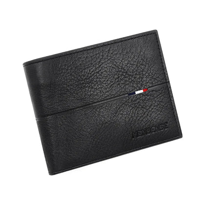 Slim Men Wallets New Short Zipper Card Holder Photo Holder Male Purse Simple Coin Pocket High Quality PU Leather Men's Wallet - Smarsty