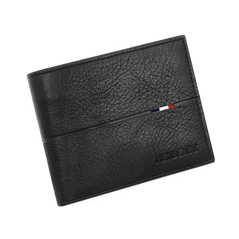 Slim Men Wallets New Short Zipper Card Holder Photo Holder Male Purse Simple Coin Pocket High Quality PU Leather Men's Wallet - Smarsty