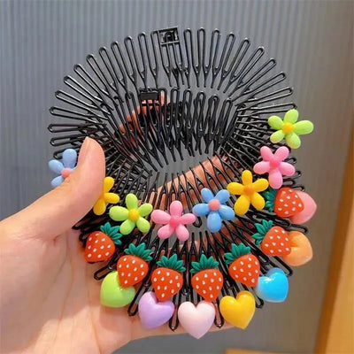 Colorful Hair Accessories Set for Girls with Combs and Clips - Smarsty