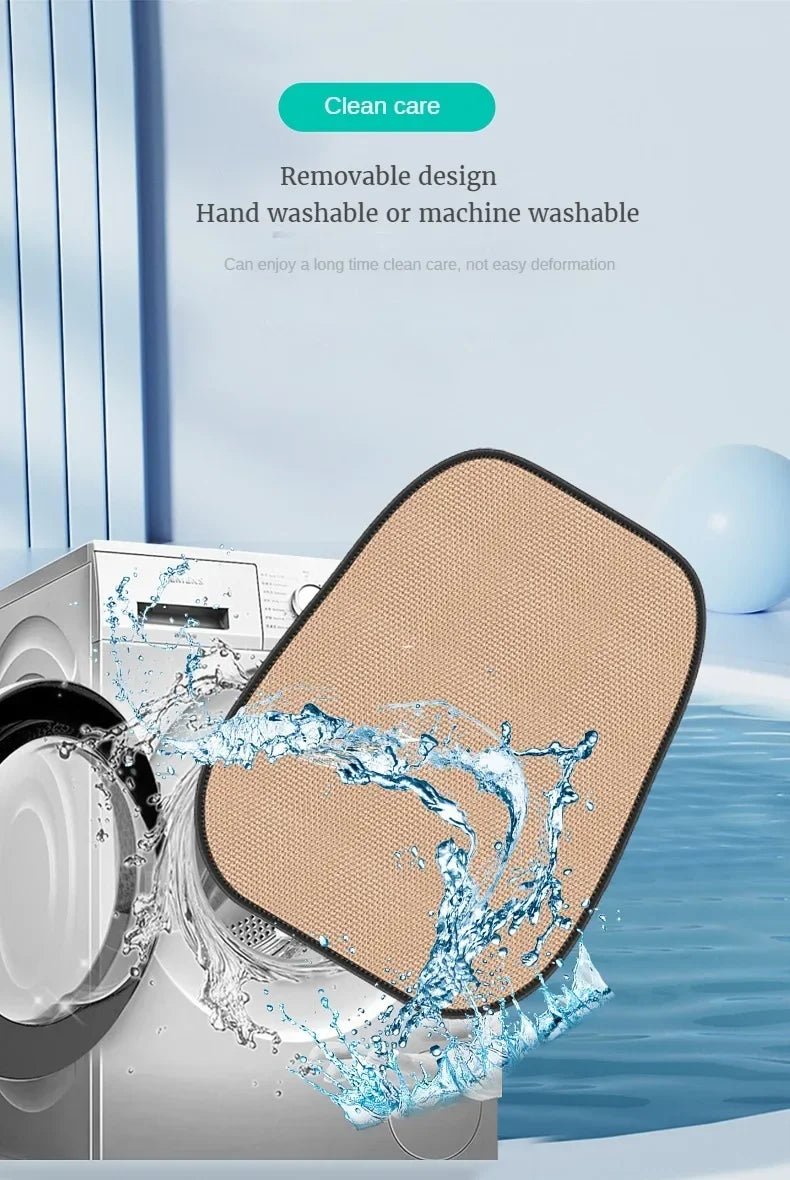 Breathable Ice Silk Car Seat Cushion Non-slip and Wear-resistant Solid Color Ice Silk Car Seat Cover, Universal Fit Most Cars