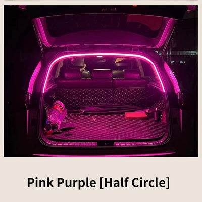 Car high brightness trunk lighting ambient light interior decoration LED wiring free automatic sensing tailgate light strip - Smarsty