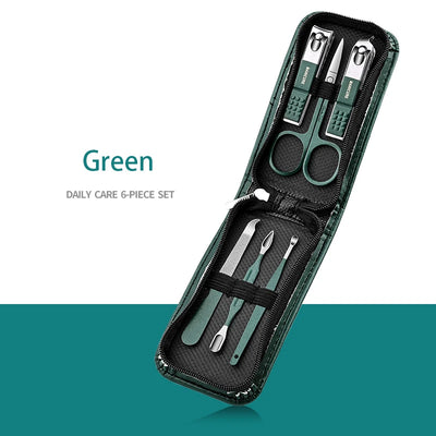 Stainless Steel Nail Care Kit with Travel Case - Smarsty