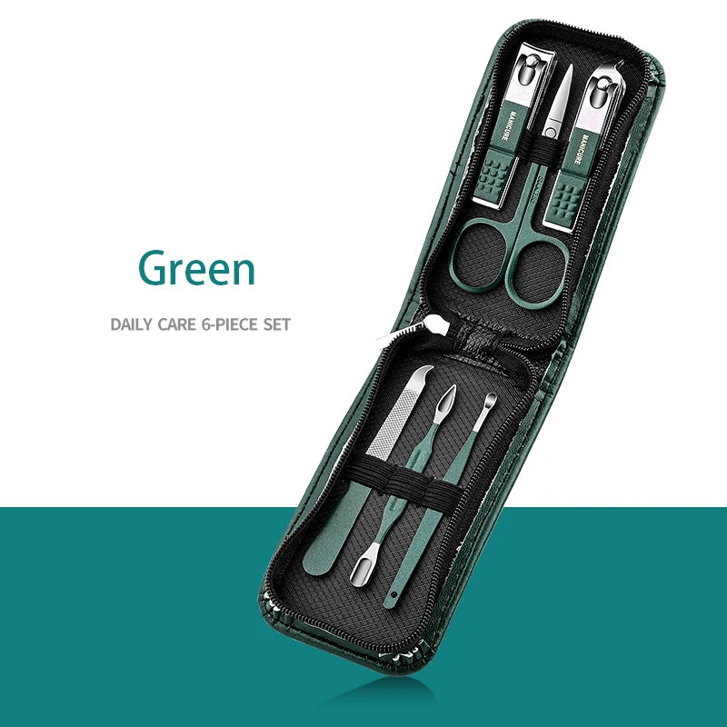Stainless Steel Nail Care Kit with Travel Case - Smarsty