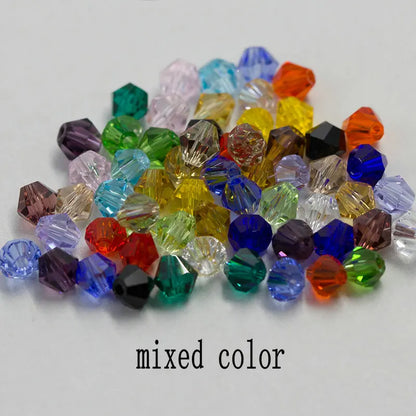 4mm Crystal Bicone Beads for DIY Jewelry Making - Smarsty